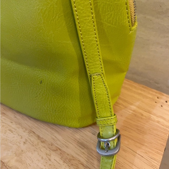 Matt & Nat vegan leather crossbody bag in a lime green color - Picture 6 of 16